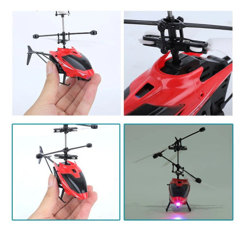 HELICOPTERO DRON SENSOR MANO