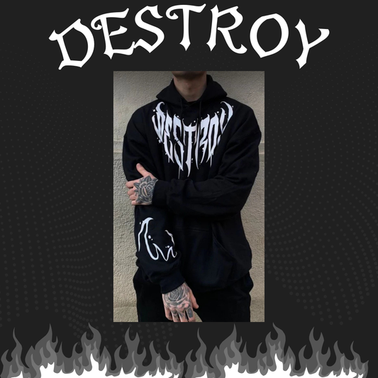 Hoodie oversize DESTROY